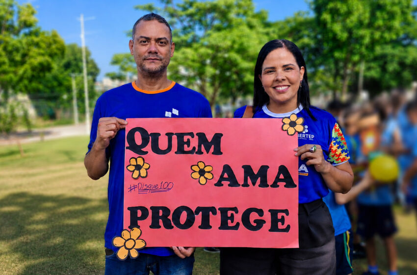  Caminhada do Maio Laranja mobiliza comunidade em defesa de crianças e adolescentes no Parque das Águas