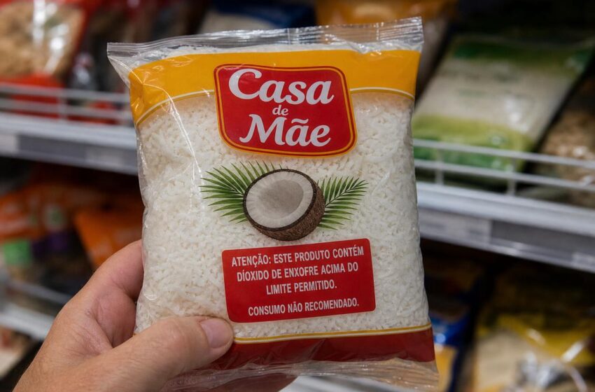  Anvisa determina recolhimento de lote de coco ralado por excesso de conservante