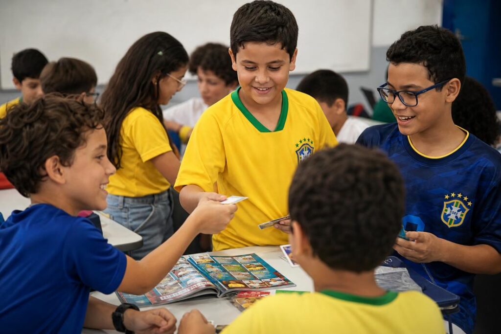 Crianças participam de atividades sobre autismo e Copa do Mundo para estimular habilidades sociais