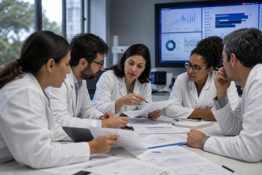 Pesquisadores participam de estudo sobre pesquisa sobre autismo em instituição científica