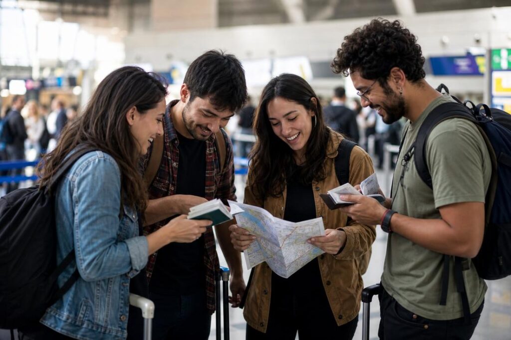Viajantes verificam vacinas para viagens antes do embarque internacional