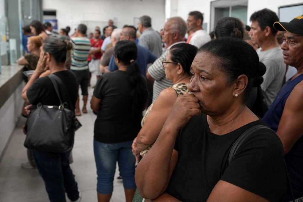 Imagem ilustrativa gerada por IA representando fila de atendimento relacionada à fila do INSS para análise de benefícios previdenciários.