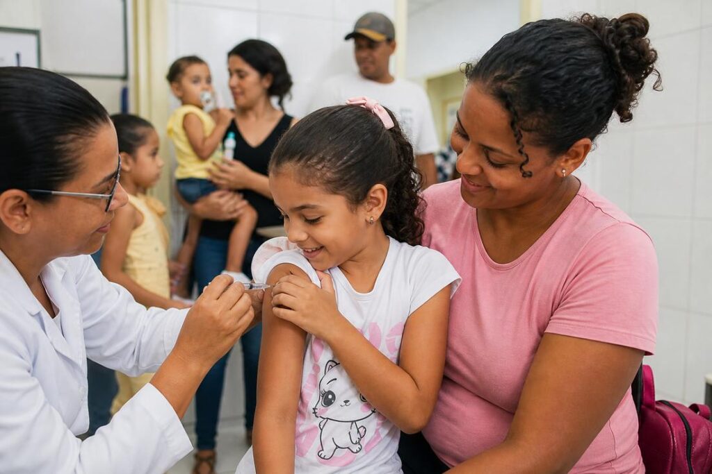 Campanha de multivacinação em Timóteo com atendimento a crianças e atualização do cartão de vacinas