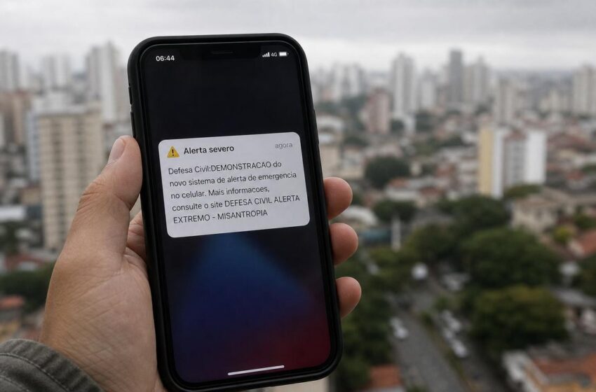  Alerta falso da Defesa Civil leva Polícia Federal a investigar sistema de mensagens