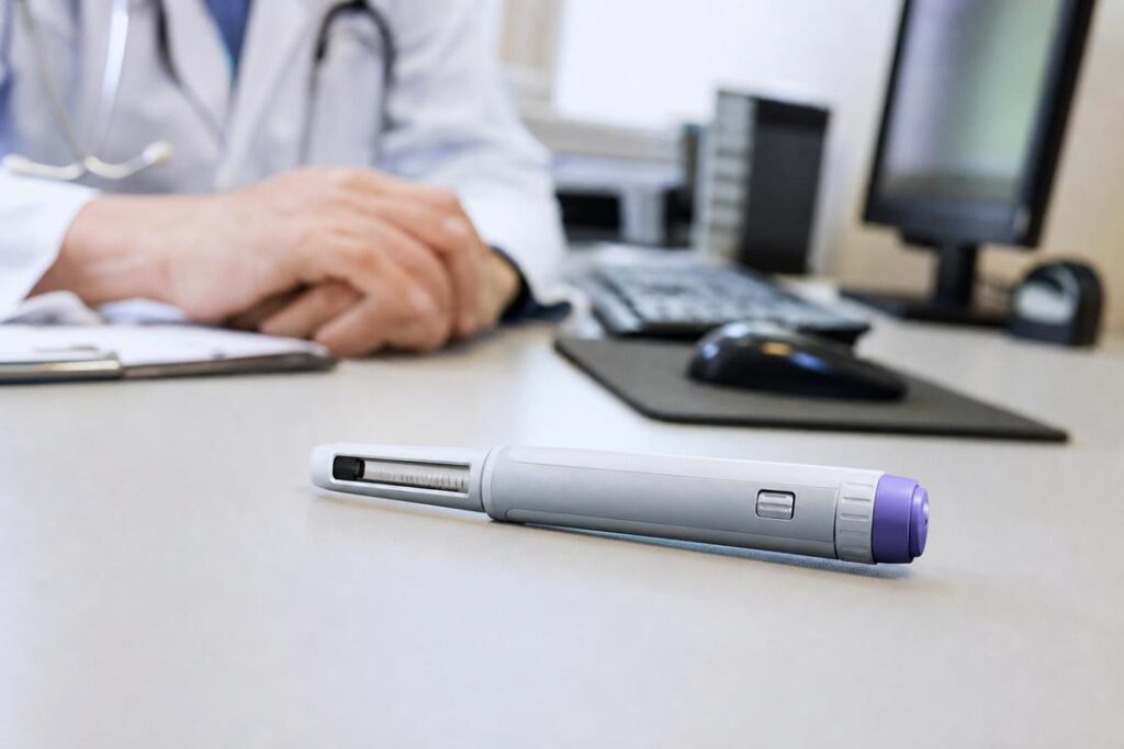 Caneta Ozivy, primeira semaglutida brasileira desenvolvida pela EMS para tratamento da obesidade.