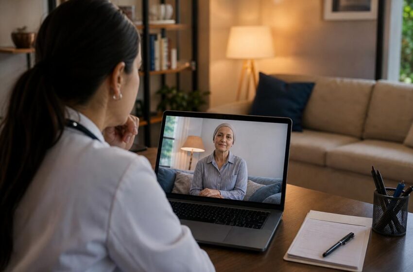  Telemedicina reduz internações e melhora qualidade de vida de pacientes com câncer avançado, aponta estudo