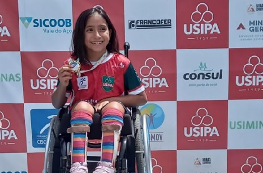  Maria Antônia, atleta da Usipa, conquista cinco medalhas de ouro no Meeting Paralímpico