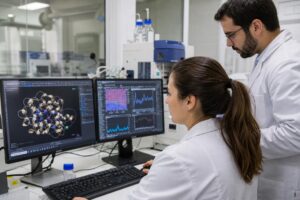 Pesquisadores analisam peptídeos não alergênicos com IA para cosméticos seguros em laboratório