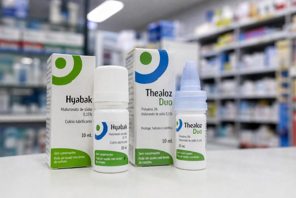 Colírios da Excelvision Hyabak e Thealiz Duo com importação suspensa pela Anvisa