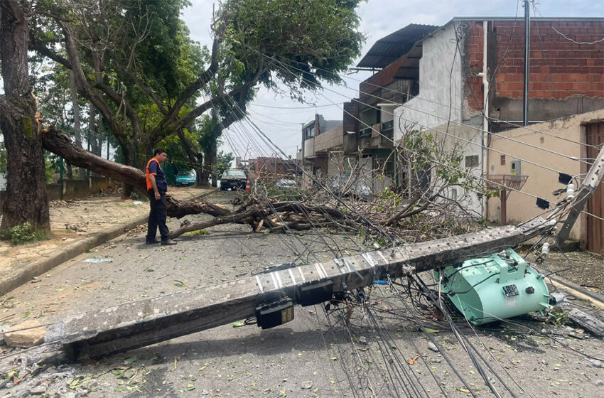  Chuva e ventos fortes provocam estragos em Ipatinga