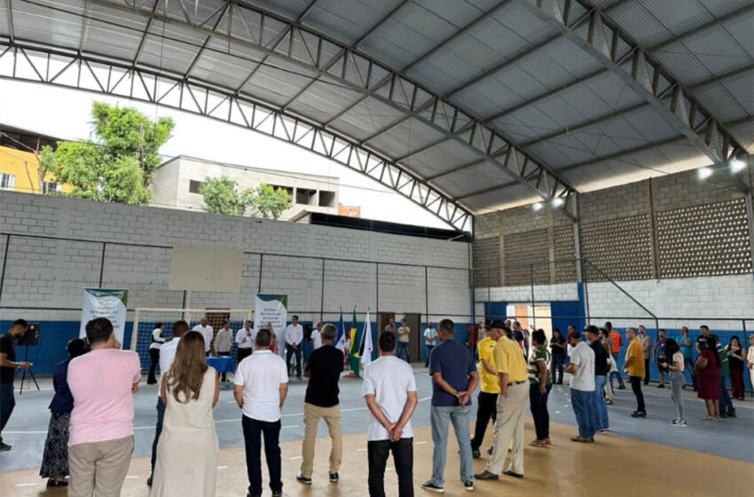  Prefeitura de Timóteo inaugura reforma da quadra do Recanto Verde